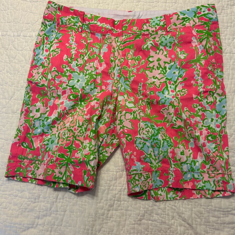 Chipper Floral Pink and Green Women's Shorts